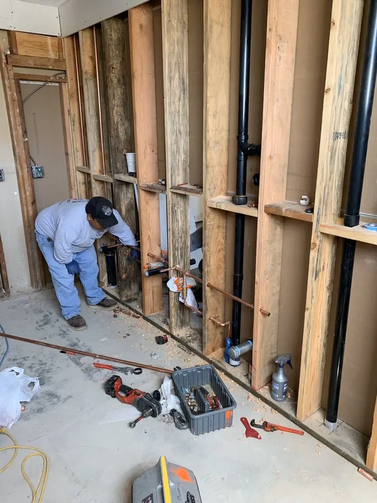 Commercial rough-in plumbing for Gas Line Repair in Ballouville